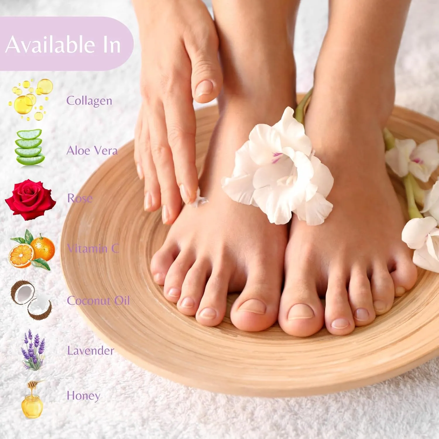 10-Minute Paraffin Hand & Foot Treatments, Self Contained Paraffin Wax Gloves and Booties Set for Intensive Hydration At Home (Rose)