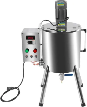 15L Heated Mixing Filling Machine, Manual Paste Liquid Filling Machine, Stirring Tank Liquid Paste Lipstick Filling Machine, Lipstick Candle Heated Filling Machine with Temperature Adjustable.