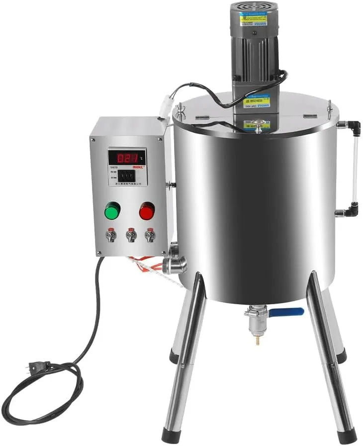 15L Heated Mixing Filling Machine, Manual Paste Liquid Filling Machine, Stirring Tank Liquid Paste Lipstick Filling Machine, Lipstick Candle Heated Filling Machine with Temperature Adjustable.