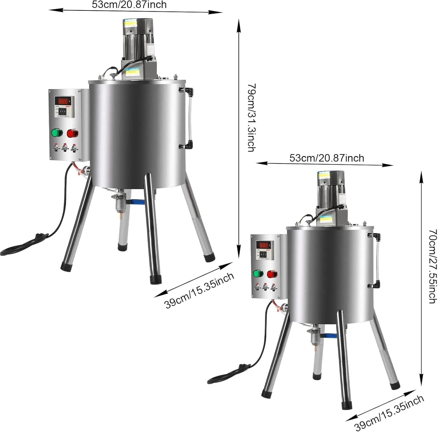 15L Liquid Filling Machine, Manual Paste Filling Machine with Mixer Hopper,Stainless Steel Liquid Bottle Filler Machine for Cosmetic, Chilli Sauce, Mustard, Cream, Honey, Lipstick (15L)
