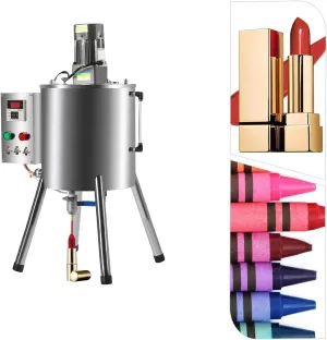 15L Liquid Filling Machine, Manual Paste Filling Machine with Mixer Hopper,Stainless Steel Liquid Bottle Filler Machine for Cosmetic, Chilli Sauce, Mustard, Cream, Honey, Lipstick (15L)
