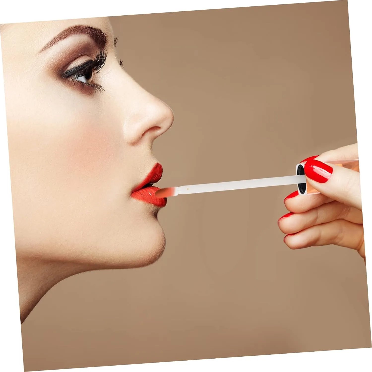 15pcs Diy Lip Gloss Tubes 5ml Long Shape Refillable Empty Bottles Triangular Rose Gold Lids