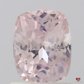 1.34cts Rectangle Cushion Light Peach Blush Champagne Sapphire