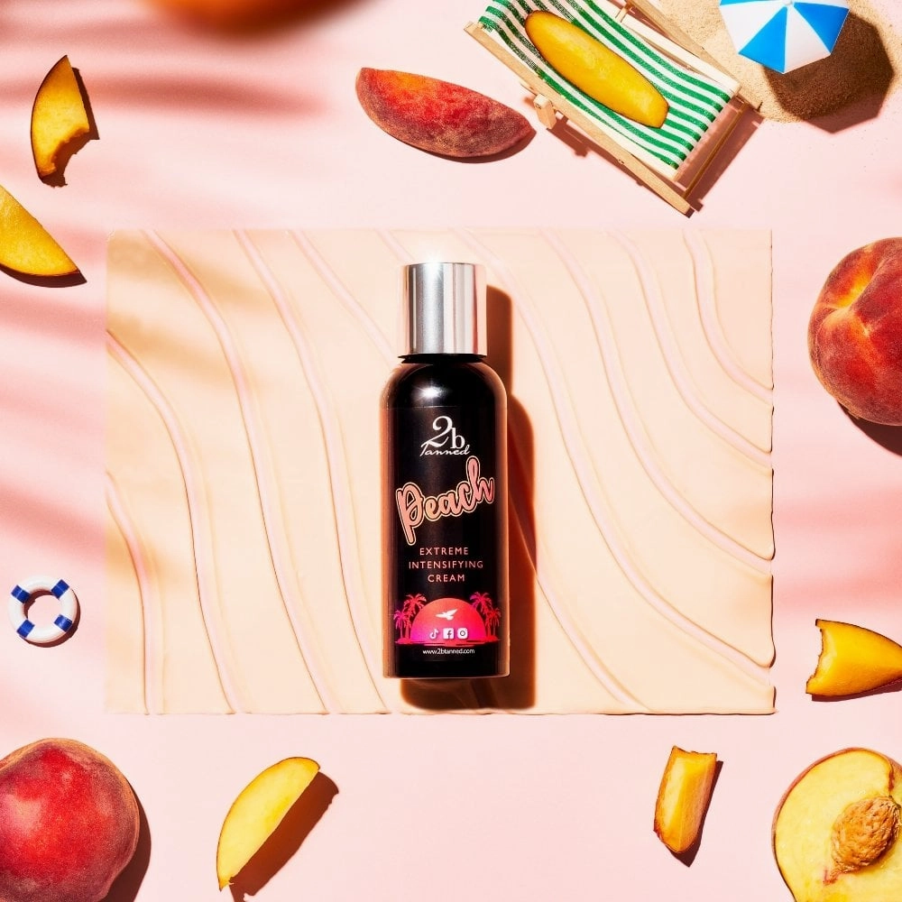 2BTanned Extreme Intensifying Cream Peach Tanning Accelerator Travel-Size 100ml