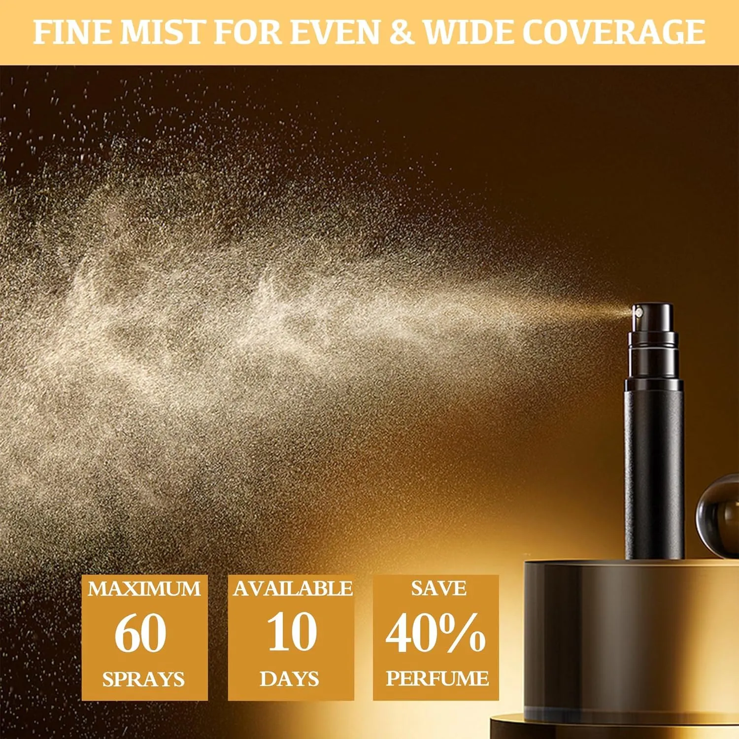 2PCS Perfume Travel Refillable Bottle, Bottom-Filling Fragrances Perfume Atomizer, Empty Mini Cologne Dispenser, Portable Sprayer Pocket Size for On the Go 5ml (Black & Gray)
