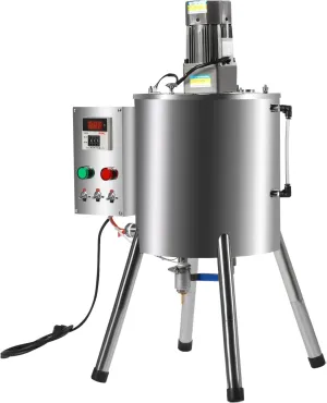 30L/8Gal Manual Paste Liquid Filling Machine, Lipstick Candle Bottle Filler Heat Filler Stirring Tank with Adjustable Temperature 32-572℉ for Liquid Paste Cosmetic Cream