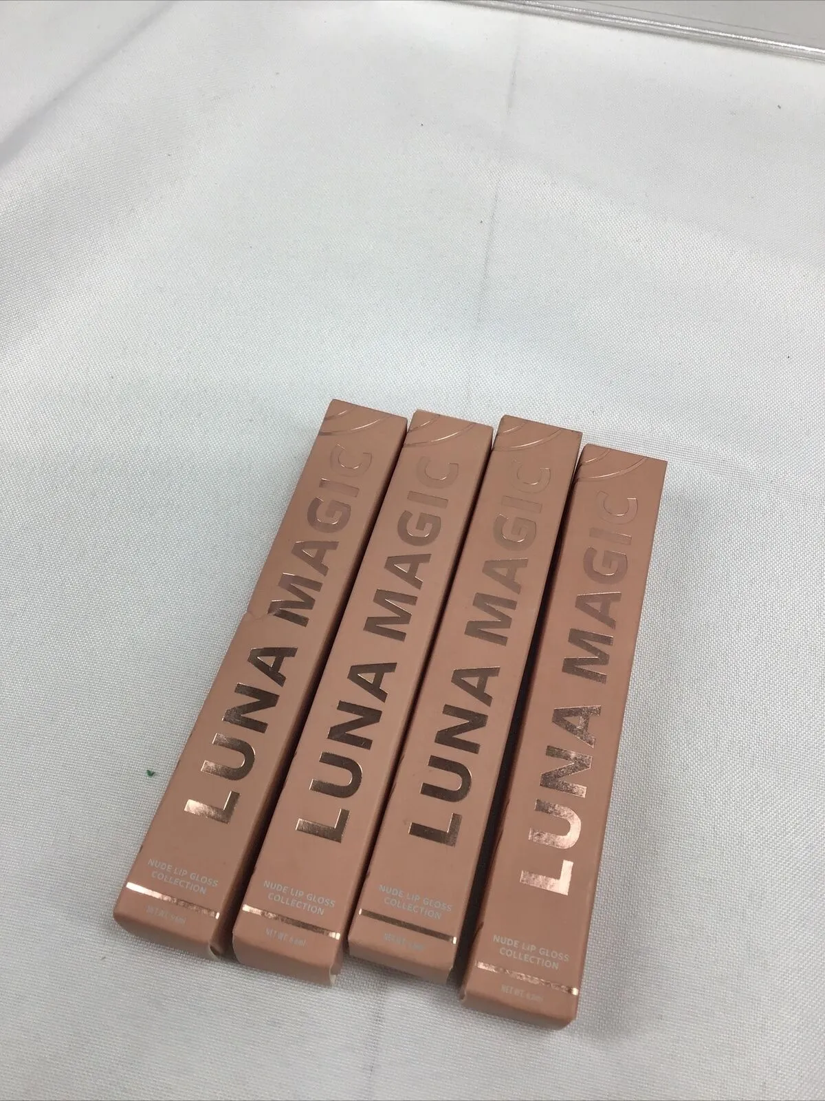 (4) Luna Magic Nude Lip Gloss Collection Passionate Lover Friend Pink Coral ￼