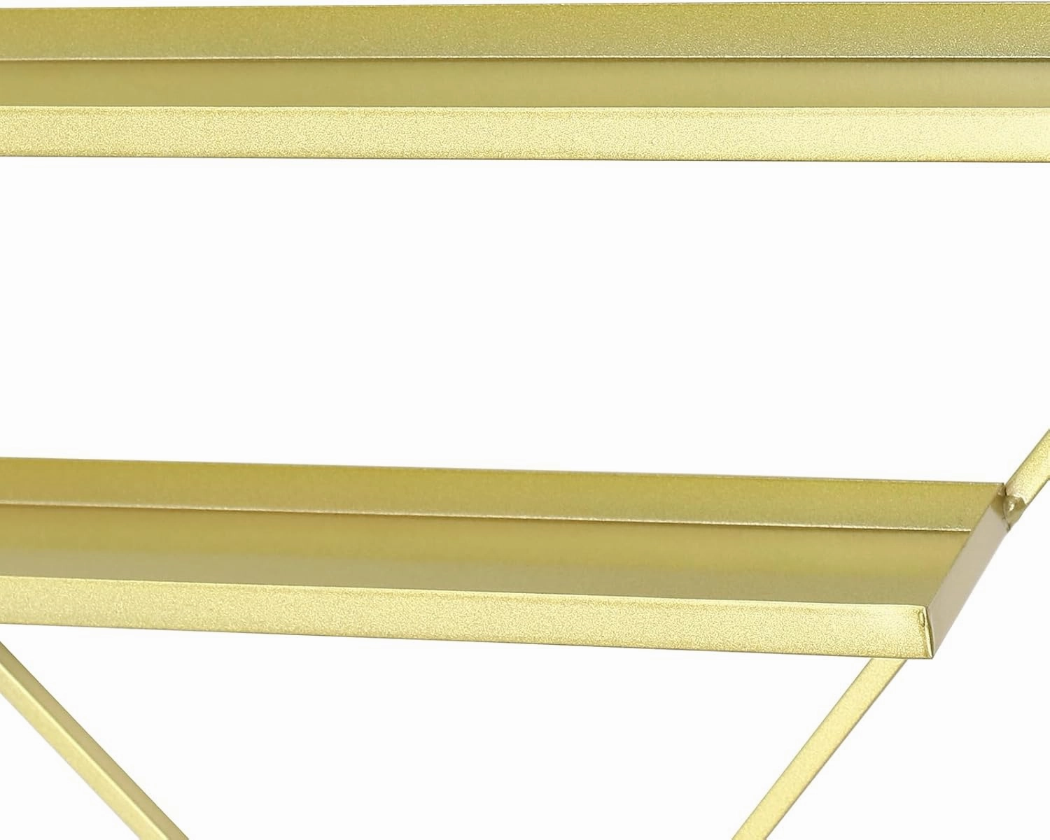 5 Tier Wall-Mounted Metal Nail Polish Display Rack, Simple Rhombus Floating Wall Mount Cosmetic Display Shelves, Lipstick, Perfume, and Essential Oil Organizer for Home Spa Nail Salon Shop, Gold