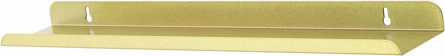 5 Tier Wall-Mounted Metal Nail Polish Display Rack, Simple Rhombus Floating Wall Mount Cosmetic Display Shelves, Lipstick, Perfume, and Essential Oil Organizer for Home Spa Nail Salon Shop, Gold