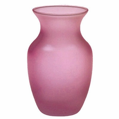 8" ROSE VASE/MATTE BLUSH ROSE