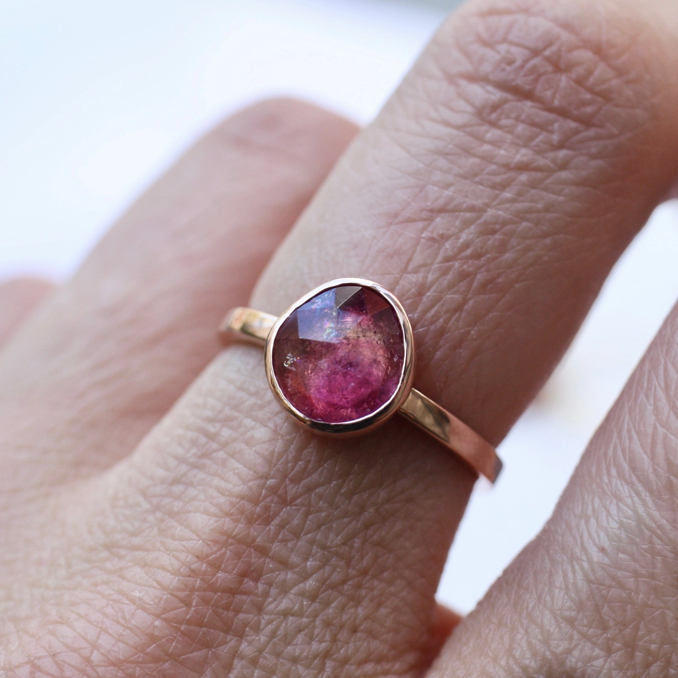9ct Rose Gold Pink Delight Tourmaline Ring