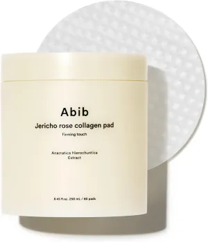 Abib Jericho Rose Collagen Pad Firming Touch 60pads 8.45 fl.oz. | Korean Anti-Aging Toner Pads for Face with Niacinamide, Collagen, Peptides, Cleansing, Disposable, Exfoliant, Skin Care