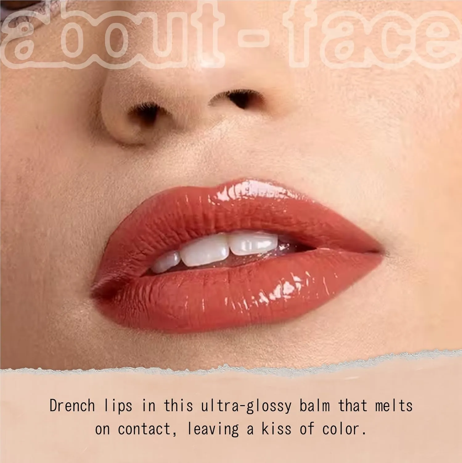 about-face Cherry Pick Lip Color Butter – High-Shine, Hydrating Lip Balm with Pomegranate Flower Extract & Cherry Butter – Vegan, Cruelty-Free, Clean Beauty – 0.06 oz (Peach Punisher – Cinnamon Peach)