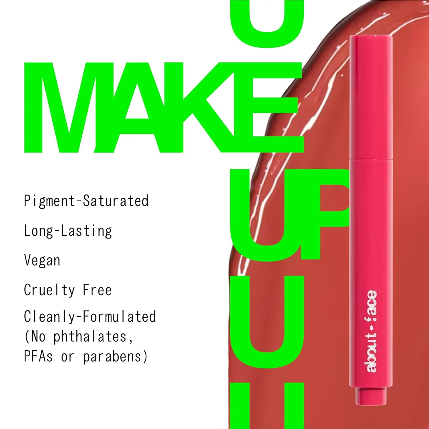 about-face Cherry Pick Lip Color Butter – High-Shine, Hydrating Lip Balm with Pomegranate Flower Extract & Cherry Butter – Vegan, Cruelty-Free, Clean Beauty – 0.06 oz (Peach Punisher – Cinnamon Peach)