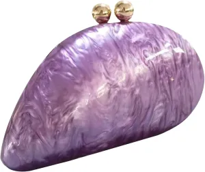 Acrylic Clutch Purse For Women Girls Seashell Clutch Glitter Marble Purse Evening Clutch Bag For Party