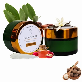 All Natural Hydrating Face Cream | Organic & Vegan Face Moisturizer for Sensitive Skin | Deep Hydration - Ideal for Dry Skin