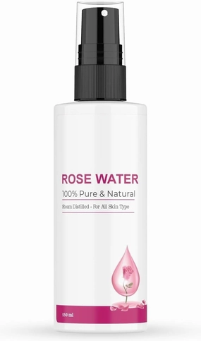 AMC Rose Water (150 ml) | Gulab Jal | for Soothing Any Skin, Hydrating Your Skin, Cleansing Your Pores & Soothing Redness of Skin | Natural & Organic Ingredients