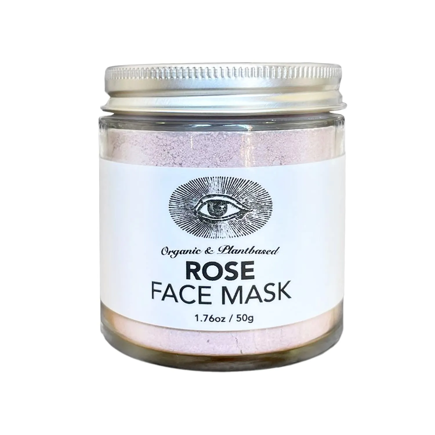 Anima Mundi Apothecary Rose Clay Mask - With Rose, Hibiscus & Mangosteen Powder - Hydrating & Purifying Mask with Soothing White Kaolin Clay   Aloe Vera Extract (1.76oz)