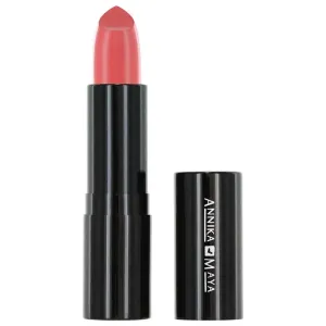 Annika Maya Hydrating Cream Lipstick, Fragrance Free, Made in the USA (Playful Peach)