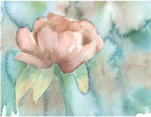 ArtDirect Blush Rose 14x11 UnFramed Art Print Poster Ready for Framing by Dyer, Beverly