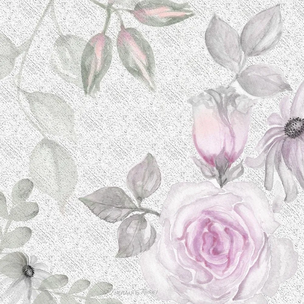 ArtDirect Blush Rose II 11x11 UnFramed Art Print Poster Ready for Framing by Rossi, Lorraine