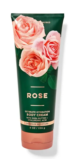 Bath and Body Hydration Special Fragrance Body Cream - Pack of 1 (Full Size - 8 OZ) (1 Pack, Rose)