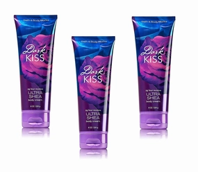 Bath & Body Works Dark Kiss Triple Moisture Body Cream - Shea Enriched - Pack of 3