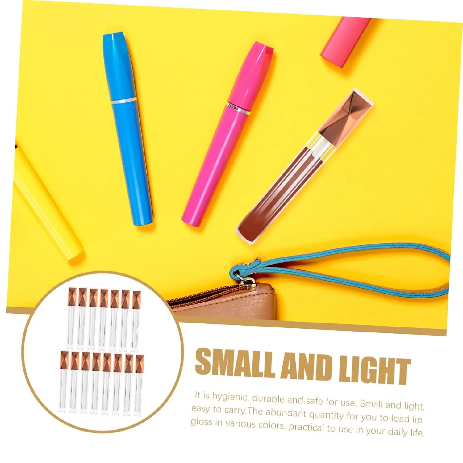 Beaupretty 15pcs Empty Lip Gloss Tubes for -shaped Containers Cap Practical and Portable for Various Lip Gloss Styles