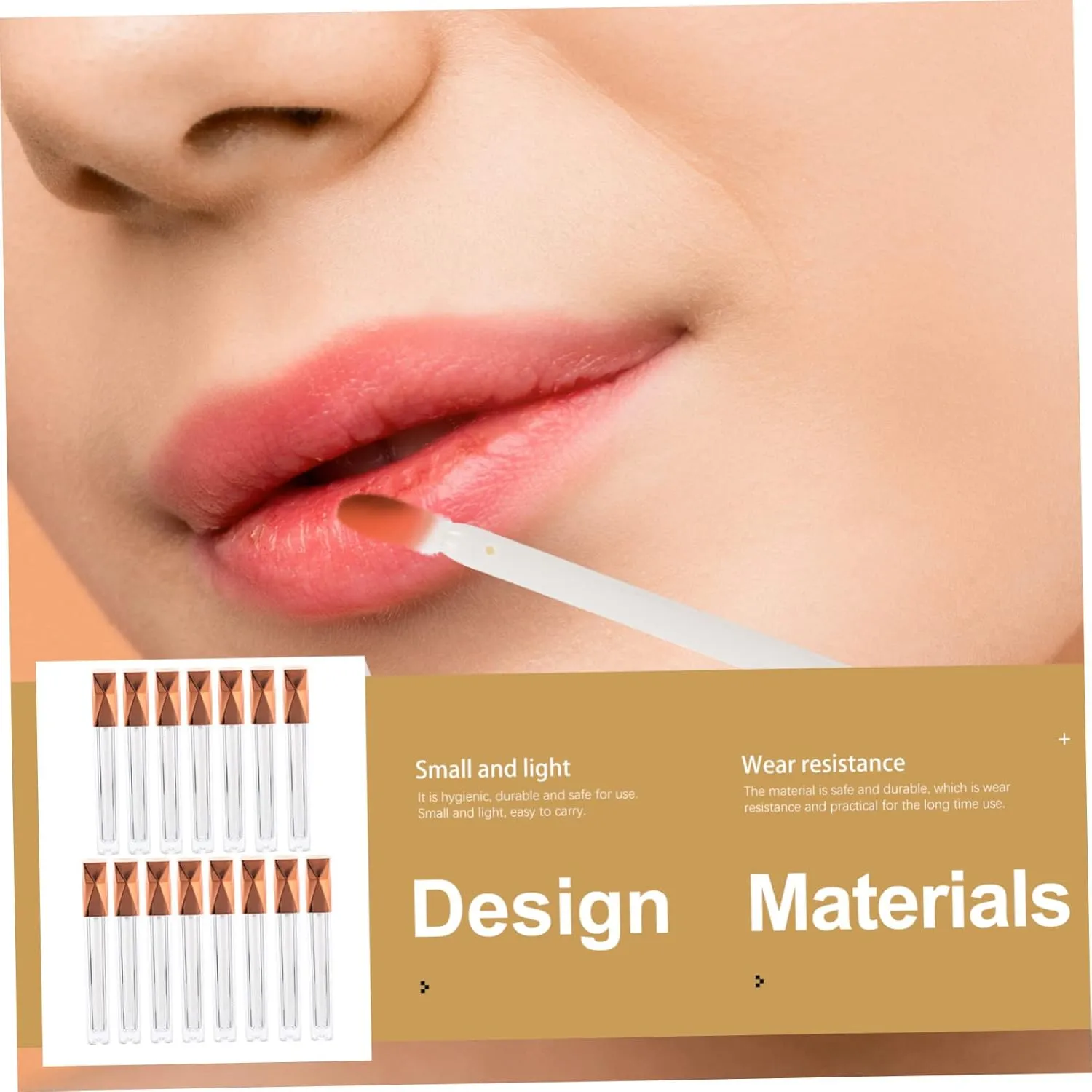 Beaupretty 15pcs Empty Lip Gloss Tubes for -shaped Containers Cap Practical and Portable for Various Lip Gloss Styles