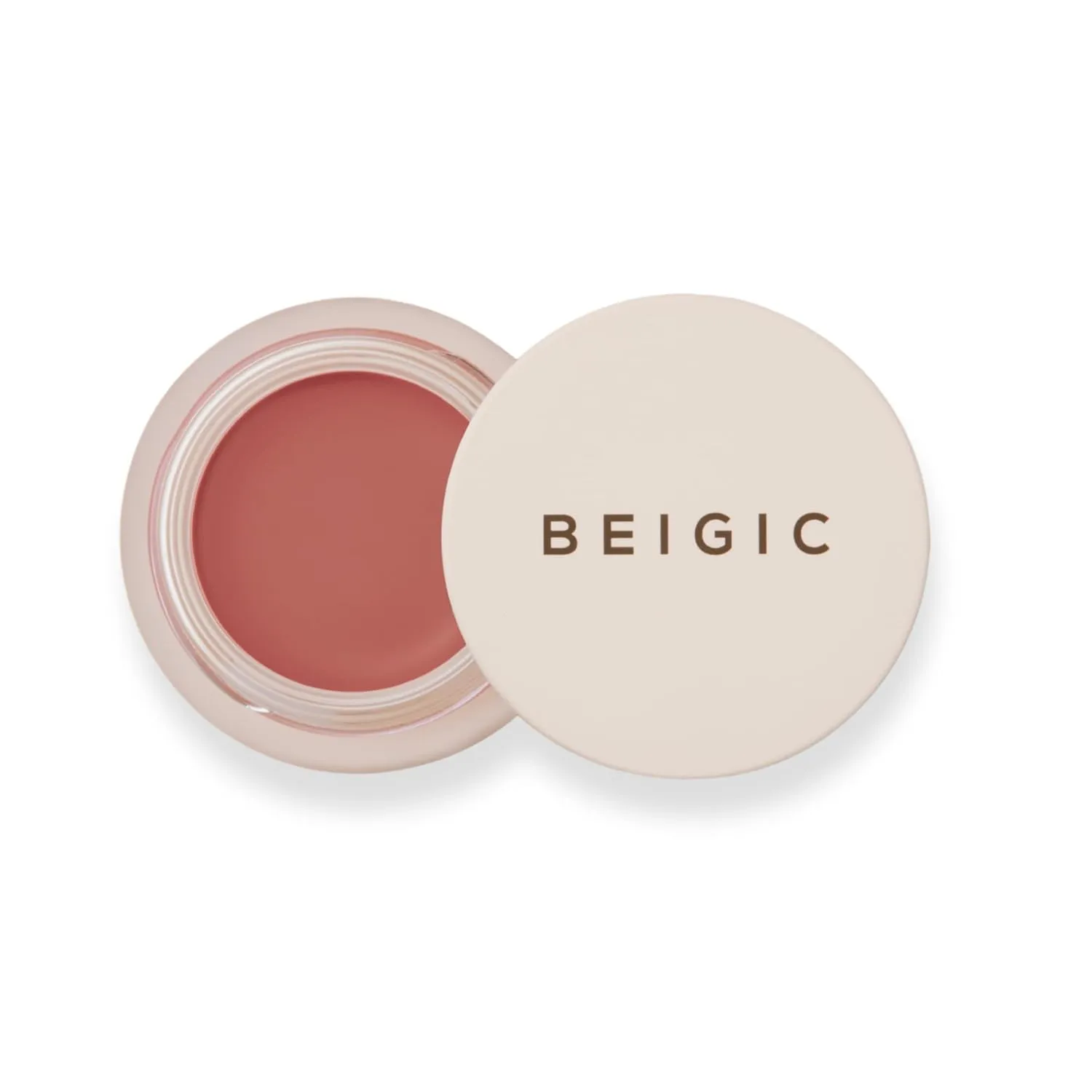 BEIGIC Flush Lip & Cheek Balm 05 Flat White - Vegan Buildable, Multiuse, Travel Sized(0.14 fl.oz) - Neutral Beige
