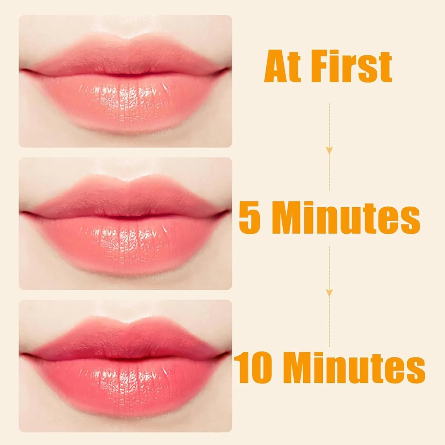 Beneficialn Transferproof Color Changing Lipstick, Gold Foil Moisturizing Gloss Lip Deep Nourishment, Transparent Color Changing Lipstick Gold Foil Flower for Women Long Lasting 24 Hours (2pcs, 3.5g)