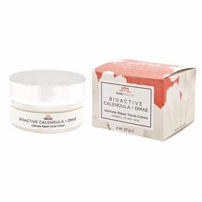 Bioactive Calendula   DMAE Ultimate Repair Face Cream – With Hyaluronic Acid, Rooibos & Rose – Moisturizer for Normal to Dry Skin – Vegan, Non-GMO, Gluten-Free, Soy-Free – 2 oz