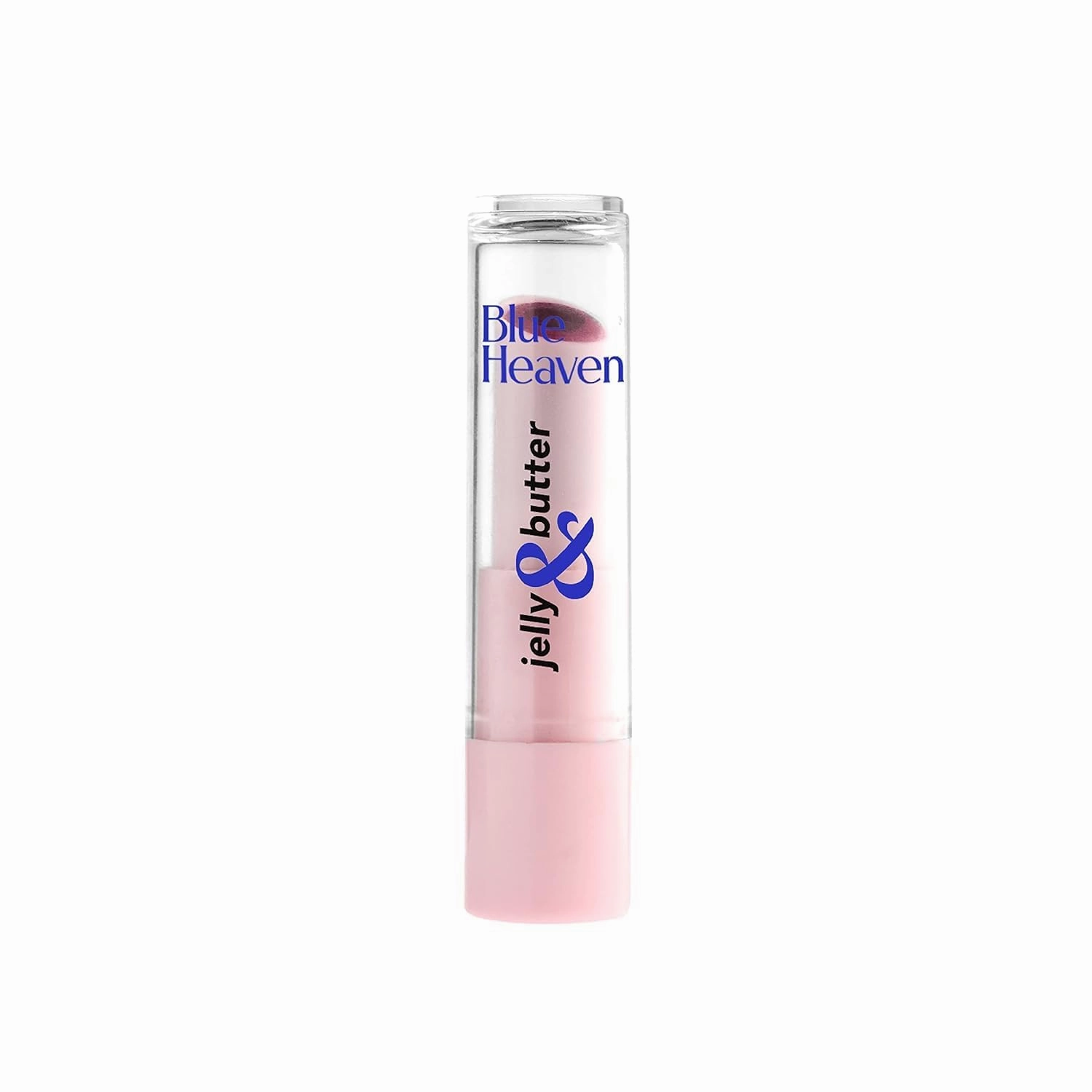 Blu.e Hea.ven Jelly & Butter Moisturising Lip Balm, Hydrating Tinted Lip Balm with Jojoba Oil, Shea Butter & Vitamin E for Dry & Chapped Lips, Pink Rose, 3g