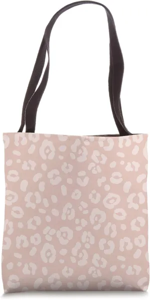 Blush Pink - Chic Elegant Leopard Animal Print Pattern Tote Bag