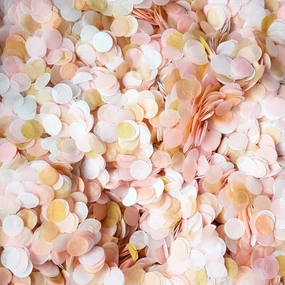 Blush Pink & Peach Confetti Circles