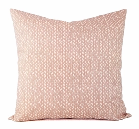 Blush Pink and White Pillow Cover Falling Raindrop Pillow Cover