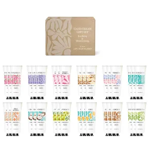 BODY & EARTH # LOVE 36 Pack Natural Plant Fragrance Moisturizing Hand Cream for Dry Hands Mini Hand Lotion with Shea Butter Travel Size Hand Cream Set Gift Set for Women