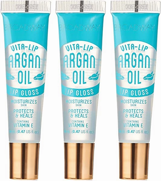 Broadway Vita-Lip Clear Lip Gloss 0.47oz/14ml (3PCS - Argan)