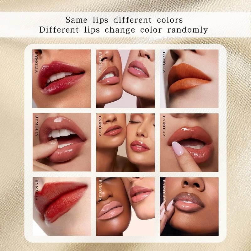 BYMOLIA Transferproof Color-Changing Lipstick - Long-Lasting, Moisturizing, Temperature-Sensitive Color Change, 3.7g, Alcohol Free, Ideal for Blend Gift - Moisture (one piece of)