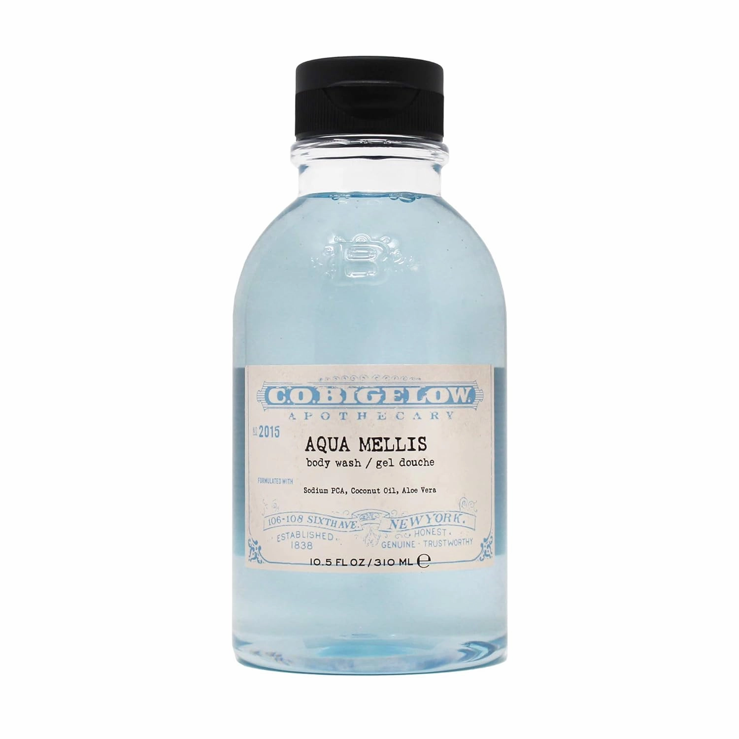 C.O. Bigelow Iconic Collection Aqua Mellis Body Wash, with Sodium PCA, Coconut Oil, Aloe Vera, 10.5 fl oz