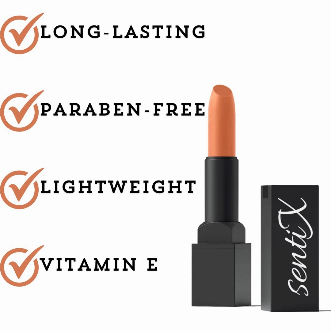 Charm my way high shine Lipsticks - Long Lasting, Nourishing with Avocado, Grape Seed and Jojoba Oils, Vitamin E, Cruelty-Free (Copper, 3g)