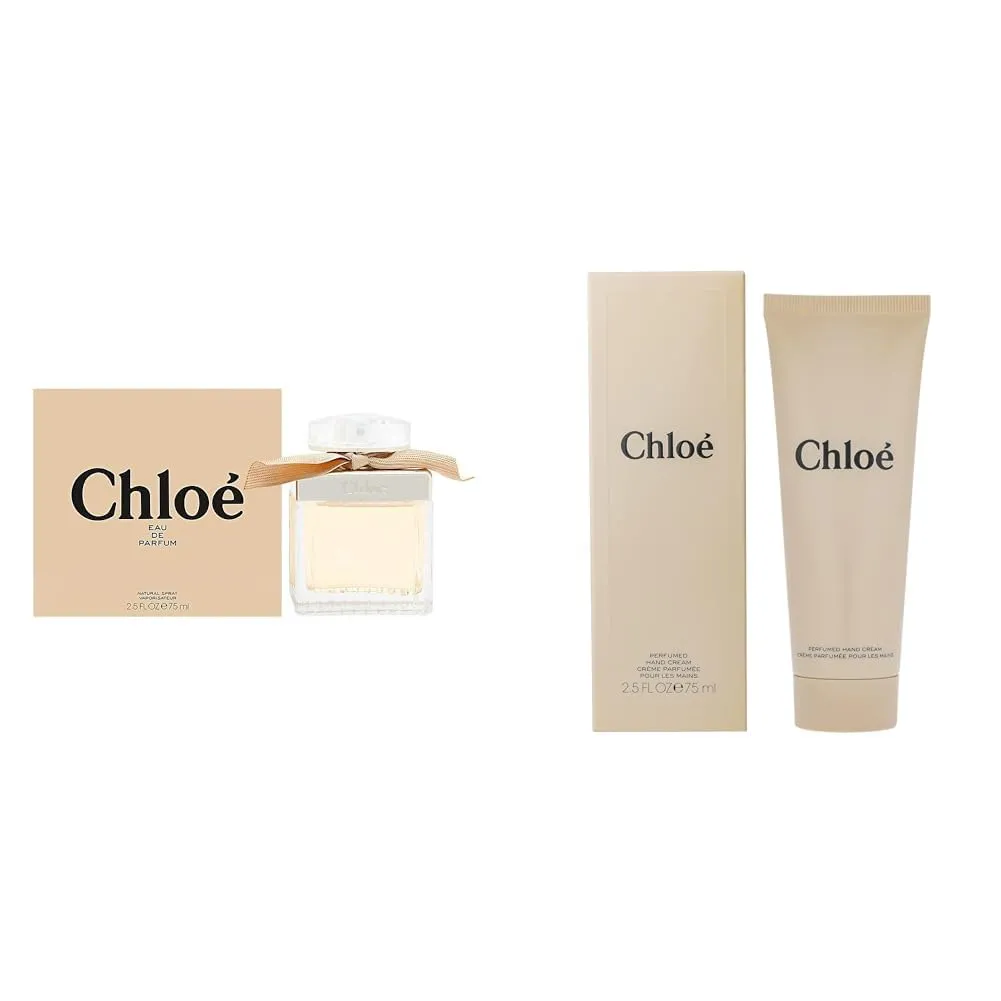 Chloe New for Women. Eau De Parfum Spray, black, 2.5-Ounces & Signature Hand Cream, 2.5 Ounce/75ml