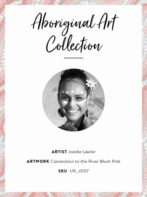Connection to the River Blush Pink Unframed Art Print