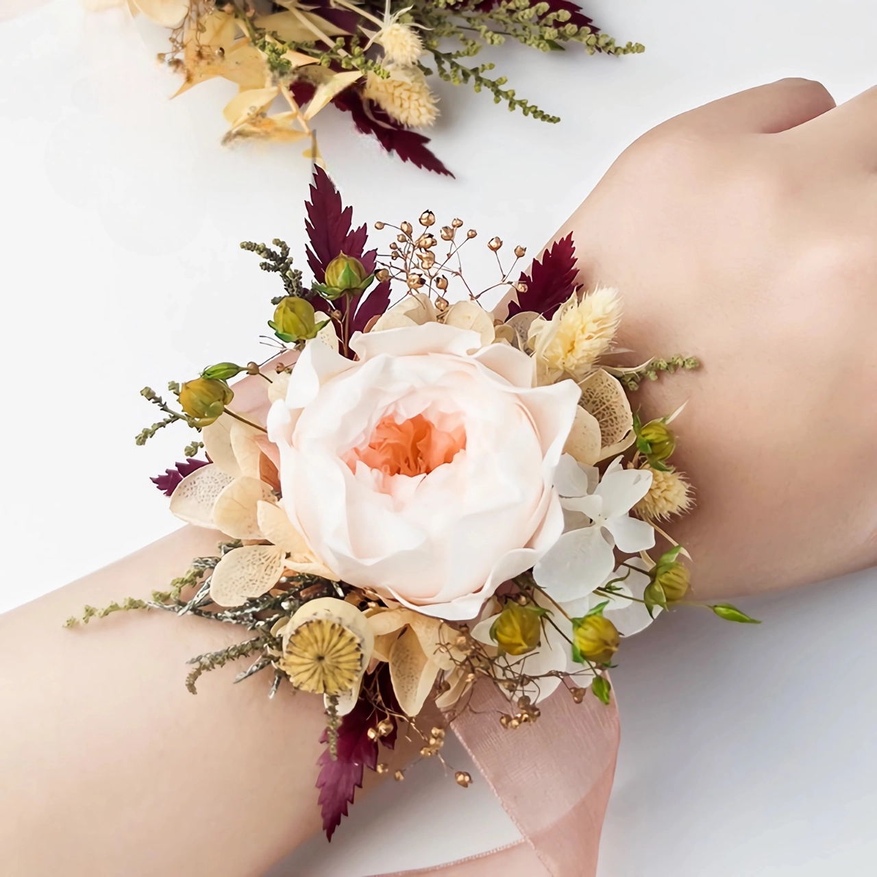 Corsage With Preserved David Austin Rose