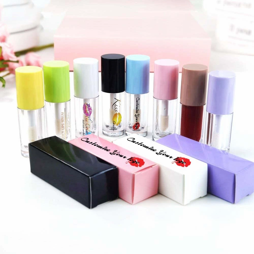 COSIDEA 14pcs Empty 6ml big brush lip gloss tubes for DIY lip gloss,Nude lipgloss containers