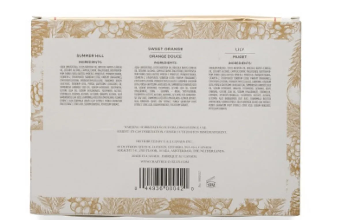 Crabtree & evelynn Nantucket Briar Hand Therapy (Crabtree Mixed Scents 3 Pack, Lily, Sweet Orange and Summer Hill)