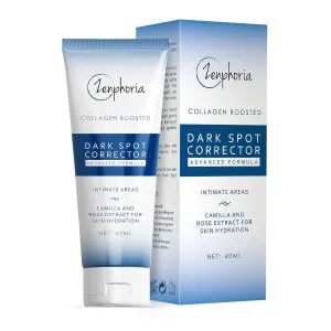 Dark Spot Corrector Cream, Collagen Boosted, Hydration, and Skin Moisturizing Formula for All Body Parts, Including Intimate Areas, Camellia, and Rose Extract, 2 oz