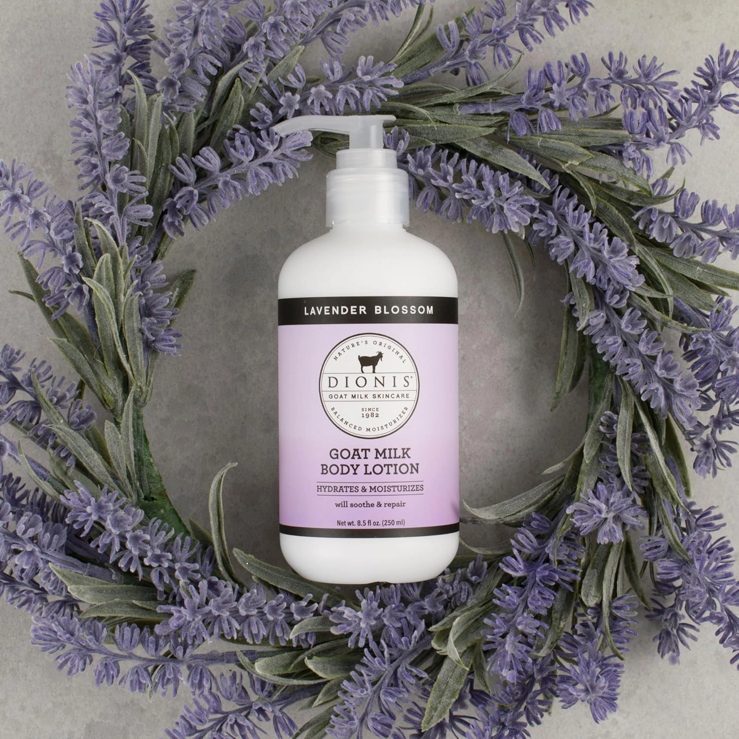 Dionis Goat Milk Hydrating Skincare Scented Cream, Rich & Creamy Daily Moisturizing Lavender Blossom Spice Body Lotion For Dry Skin, Made in the USA, Cruelty-Free & Paraben-Free, 8.5 oz Bottle