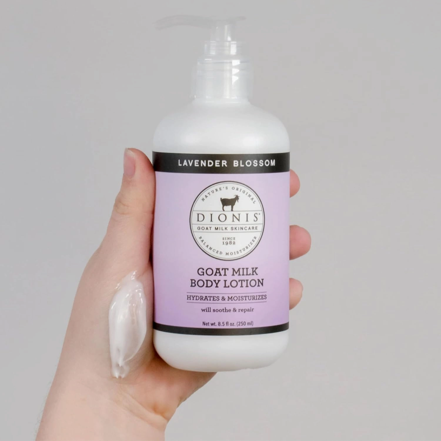 Dionis Goat Milk Hydrating Skincare Scented Cream, Rich & Creamy Daily Moisturizing Lavender Blossom Spice Body Lotion For Dry Skin, Made in the USA, Cruelty-Free & Paraben-Free, 8.5 oz Bottle