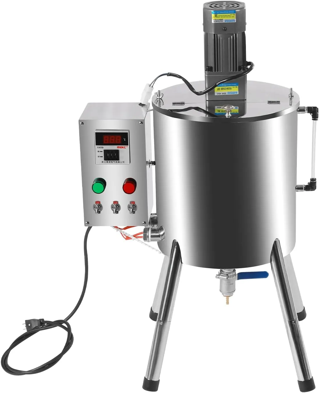 Electric Paste Liquid Filling Machine 120W 110V, 15L Large Capacity Mixing Filling Machine with Heating Function, Adjustable Lipstick Candle Bottle Filler, Manual Filling